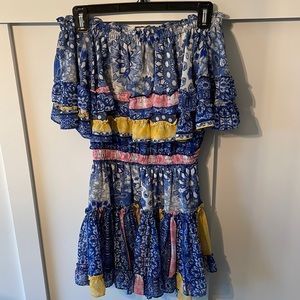 EUC MISA off the shoulder mini dress